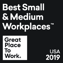 Best Small and Medium Workplaces. Great Place to Work - 2019.