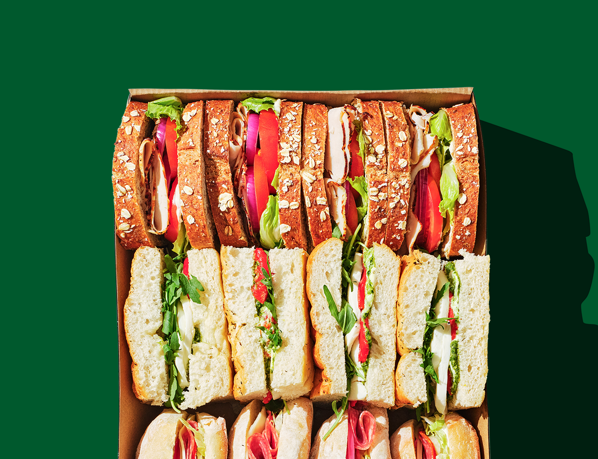 box of sandwiches